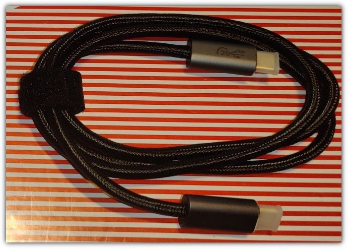 USB C - C supernopea datasiirto 20Gbps kaapeli /1m