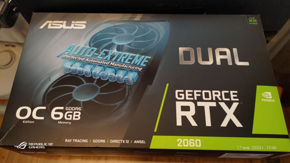 ASUS GeForce RTX 2060 Dual Evo OC 6Gb näytönohjain