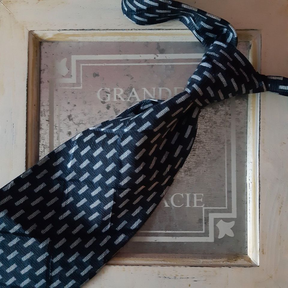 Giorgio Armani solmio silkkiä pellavaa sininen