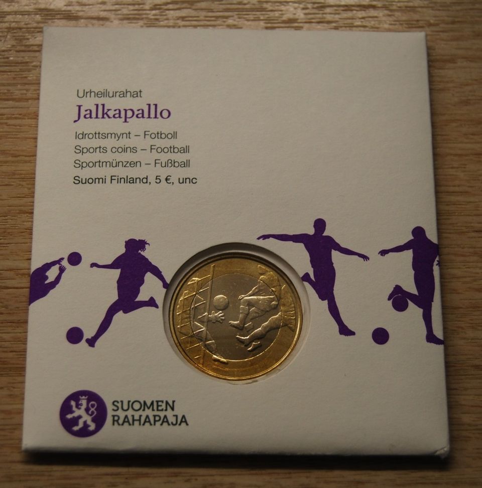 Suomi 5 euro 2016 Urheilurahat - Jalkapallo