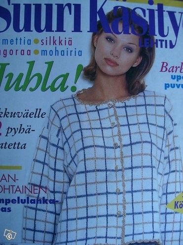 Suuri käsityölehti 10/1995 barbien vaatteita