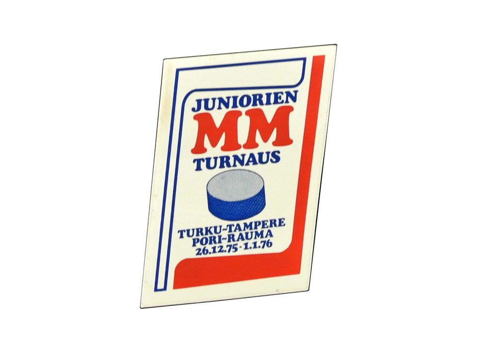 UUSI Juniorien MM-Turnaus 75/76 Tarra - Ilmainen Toimitus