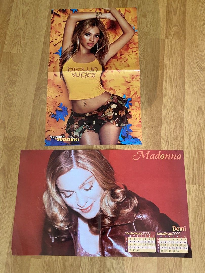 Beyonce ja Madonna julisteet