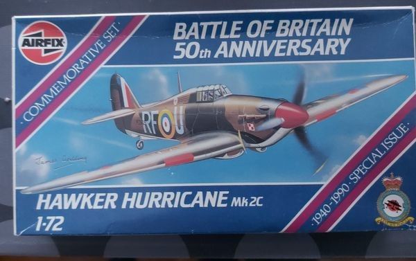 Hawker Hurricane 1:72 BoB 50th Anniv. pienoismalli