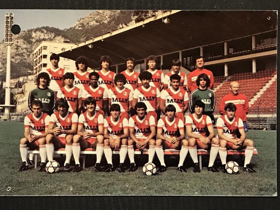 Postikortti Monacon jalkapallomaajoukkue 1982-1983