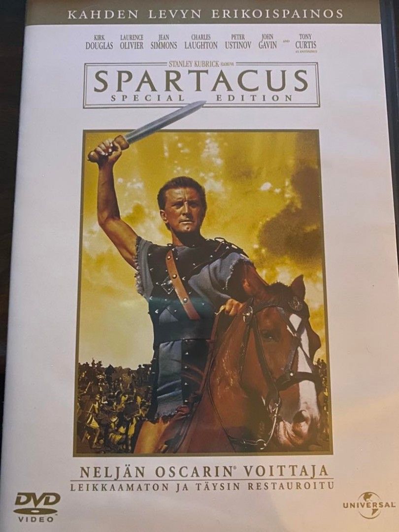 SPARTACUS-kahden levyn erikoispainos Dvd, UUSI