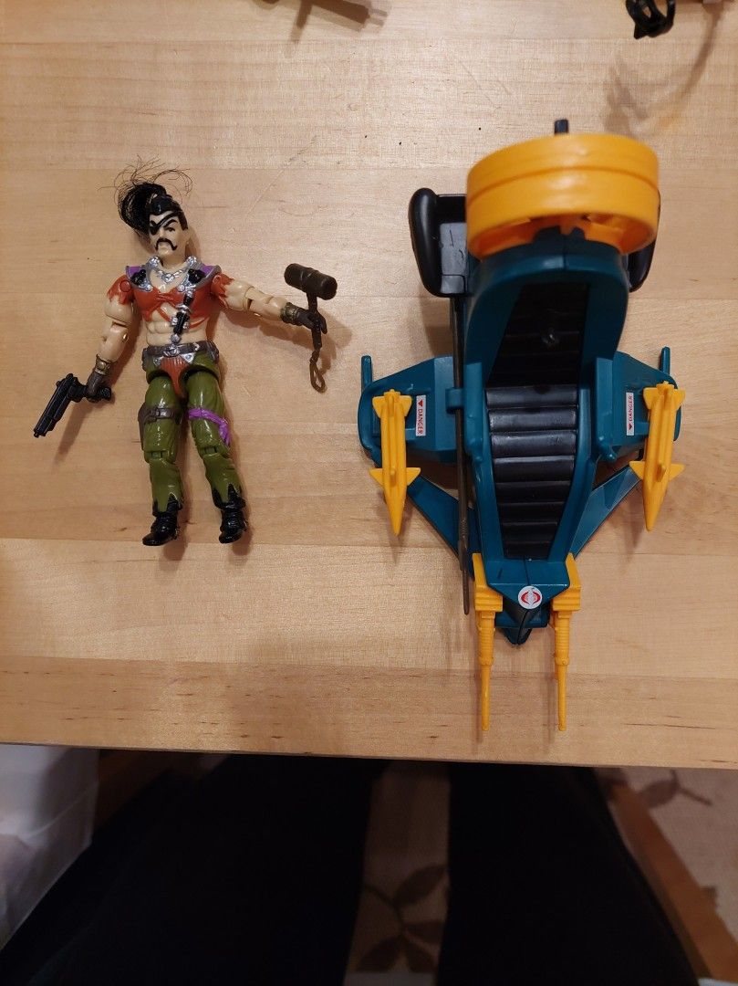 G.I.JOE / Action force Zanzibar & Air skiff alus