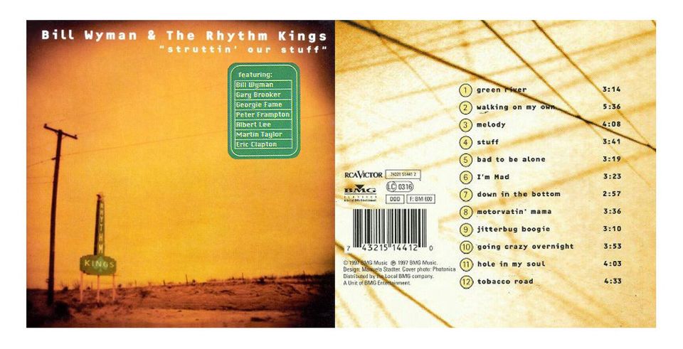 UUSI Bill Wyman Rhythm Kings Struttin Our Stuff CD (1997) - Ilmainen Toimitus