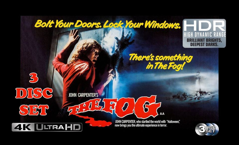 NEW The Fog - Usva (1980) 4K UHD HDR 3 Discs FREE SHIPPING