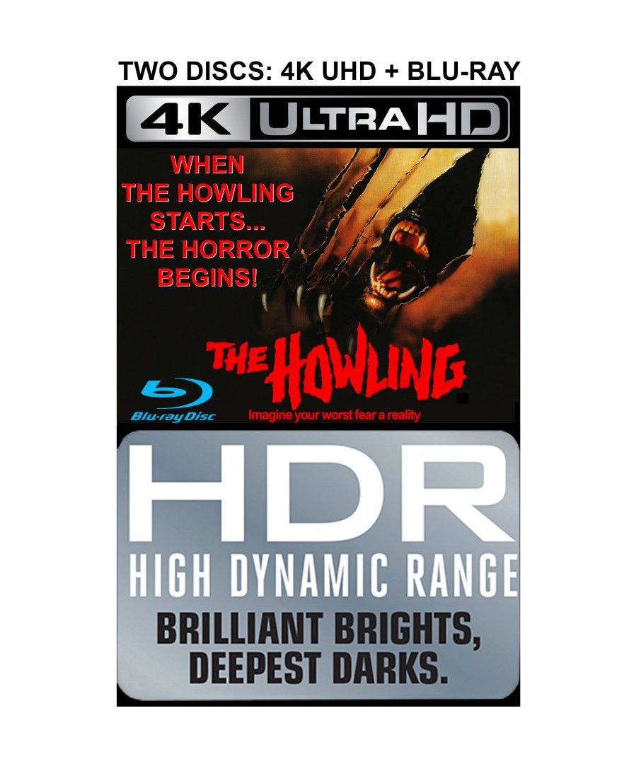 NEW The Howling - Ulvonta (1981) 4K UHD HDR10 - FREE SHIPPING