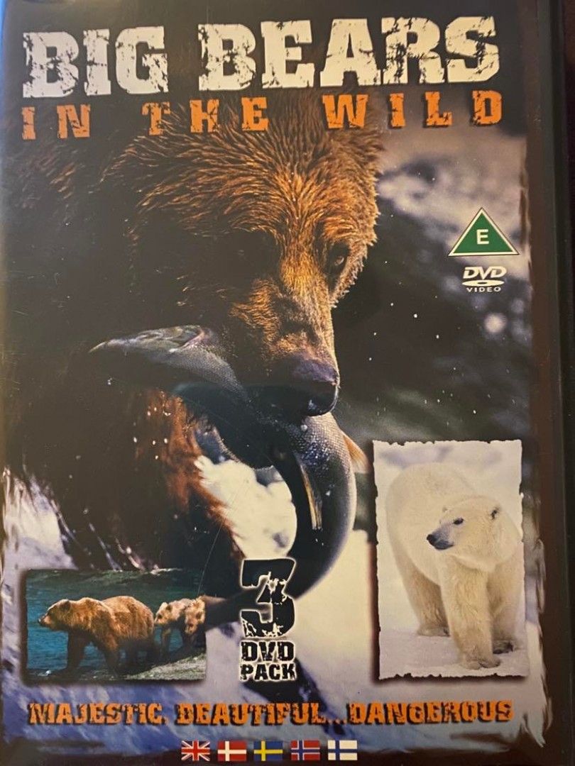 Big Bears in the Wild- 3 discs Dvd Uusi