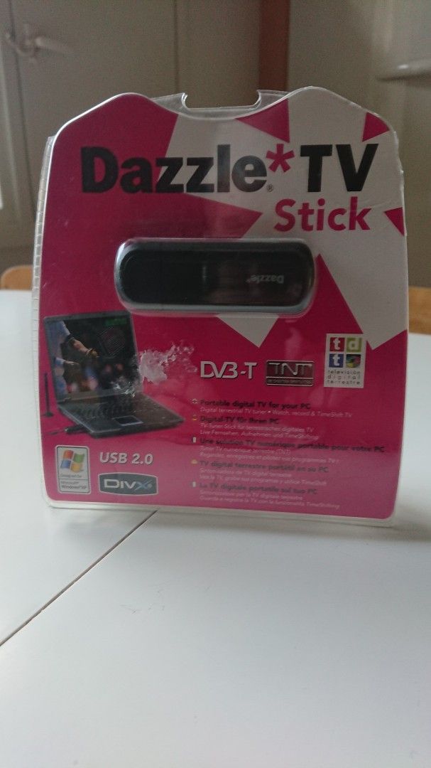 Dazzle TV stick, USB liitäntään Digiboxi,antenniv