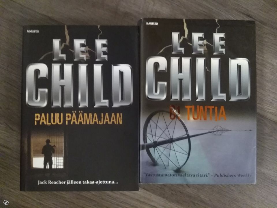 Lee Child kaksi kirjaa, Imatra/posti