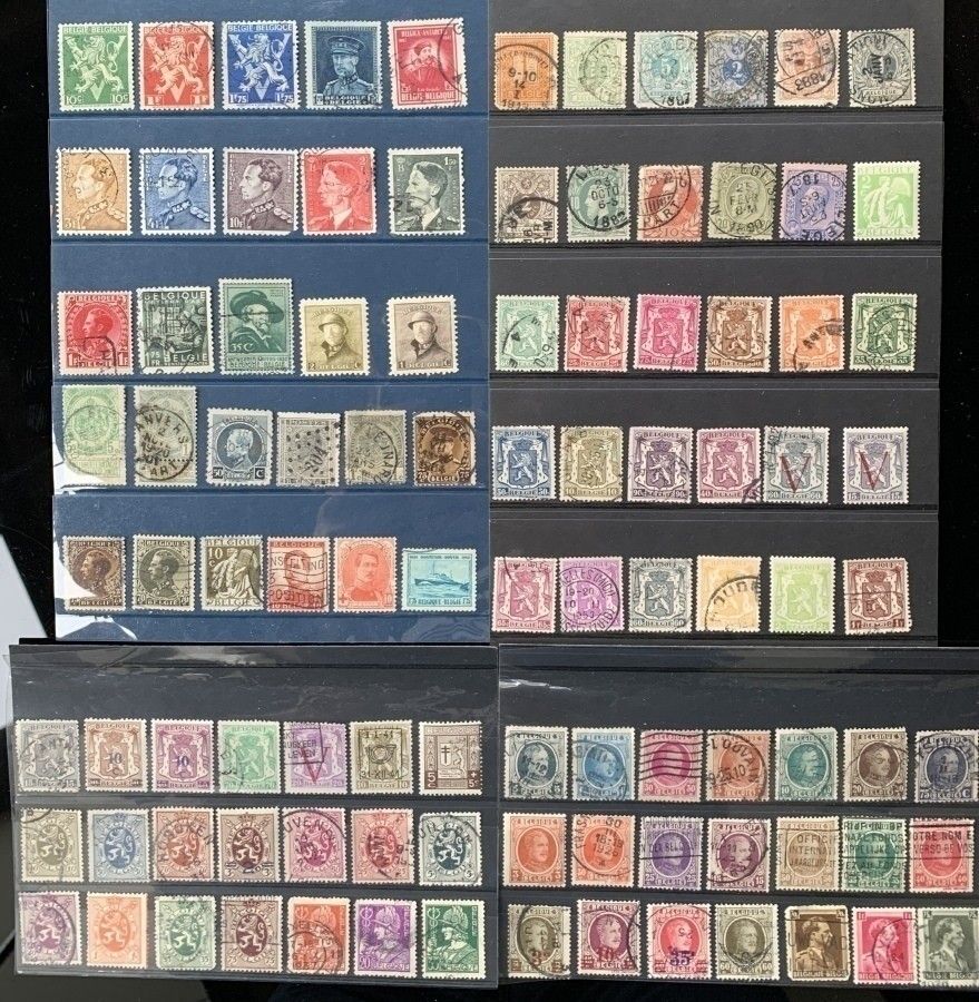 Belgia + Hollanti postimerkkejä 386kpl - erilaisia