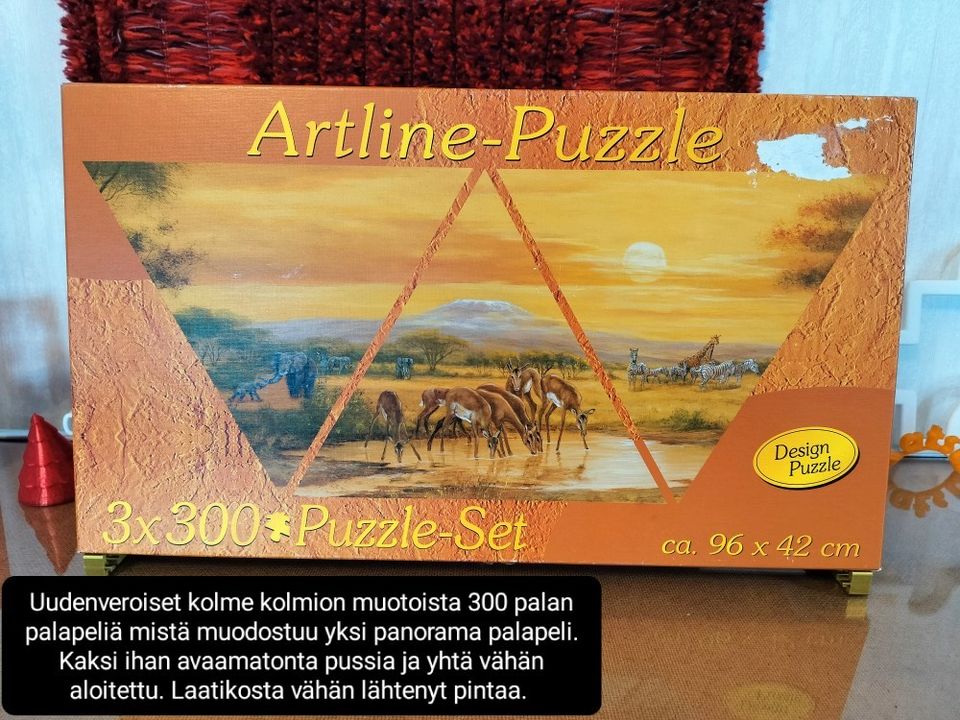 Artline puzzle aavikko 3 kpl 300 palan palapeliä