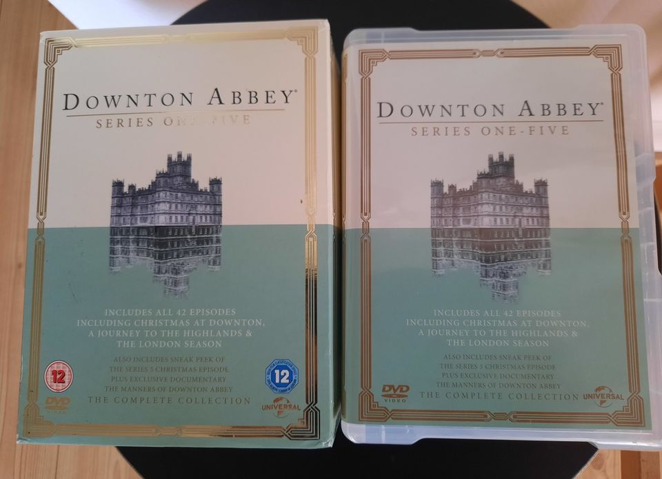 Downton Abbey kaudet 1-5 DVD kokoelma