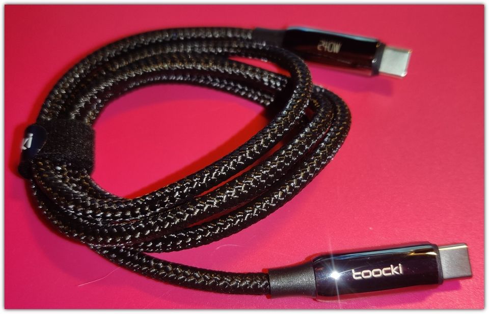 Toocki 240W USB C - USB C -supernopea kaapeli /1m