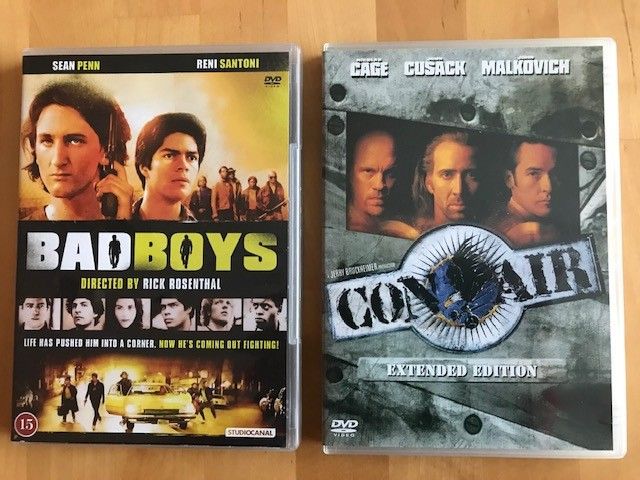 Bad boys ja Con Air DVD