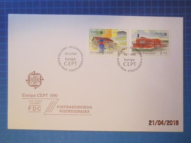 FDC Eurooppamerkit 1990