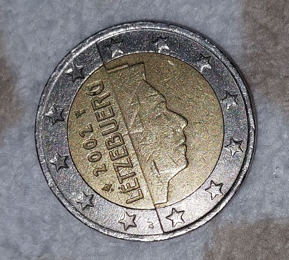 Luxemburg, 2 eur v. 2002 kolikko