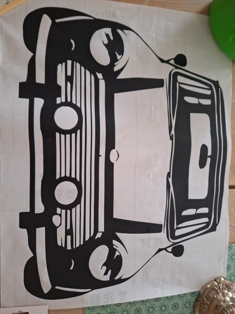 Iso Mini Cooper tarra 55x45cm