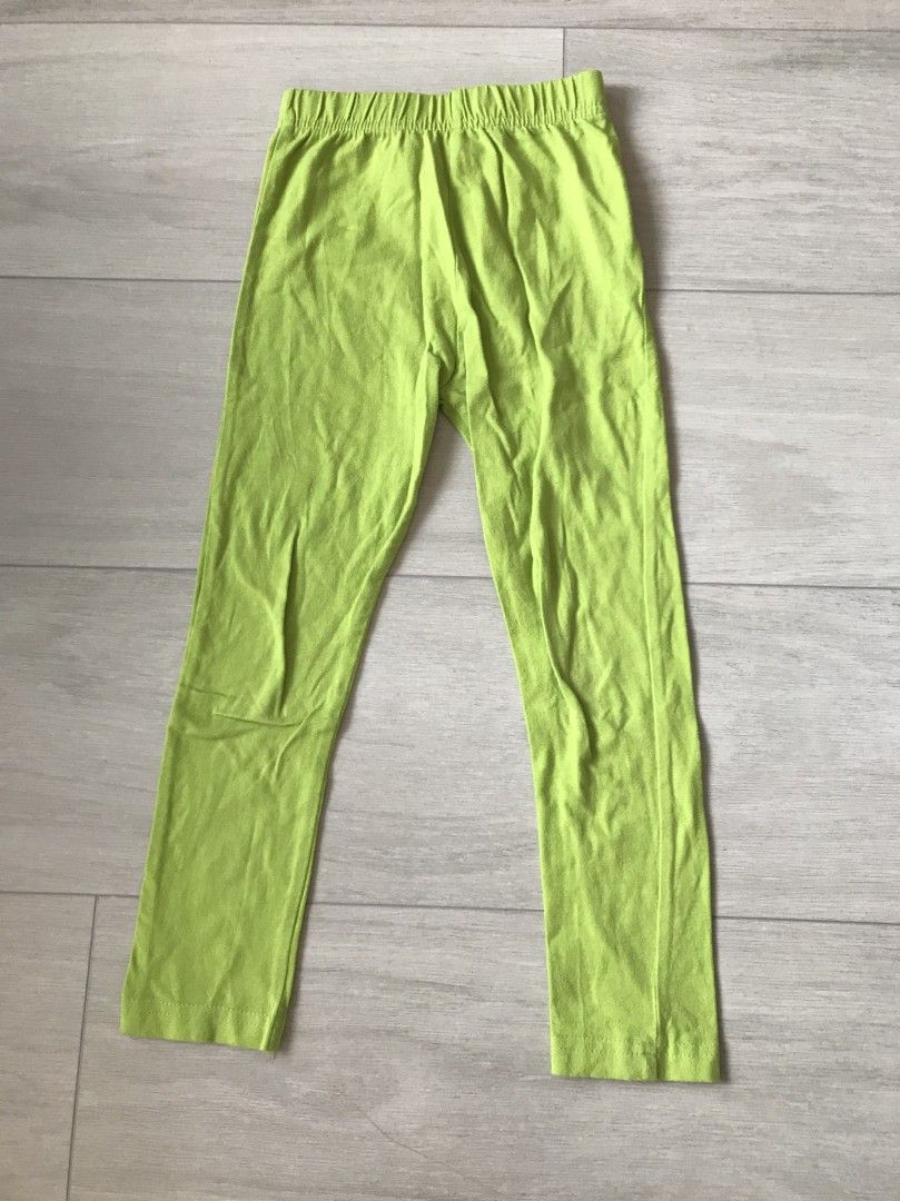 Maxomorra limenvihreät legginssit 110/116cm