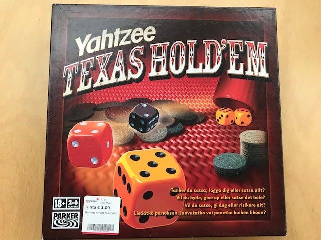 Yahtzee Texas Hold'em lautapeli