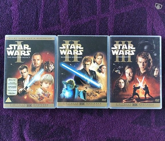 Star Wars Episodit 1-3 DVDt