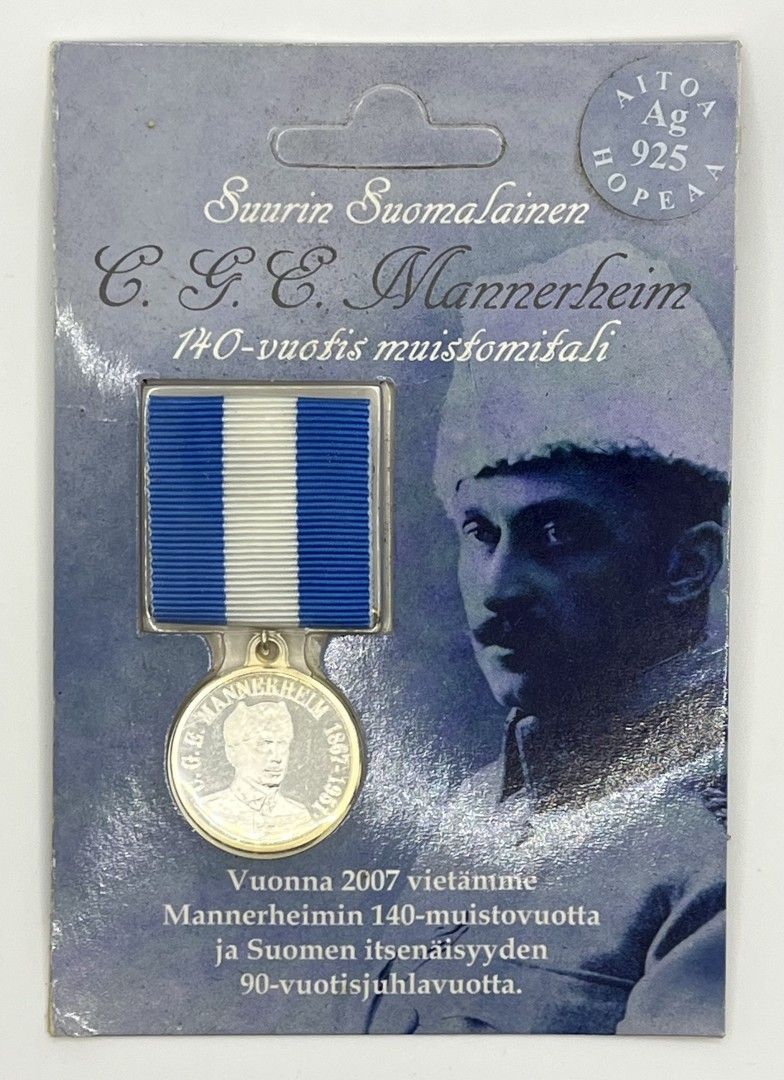 C.G.E. Mannerheim 140-vuotis muistomitali