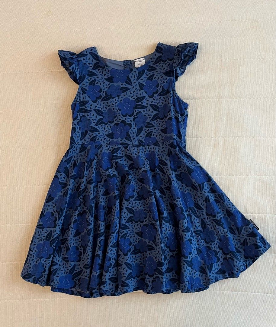 Popin sininen mekko (116 cm)