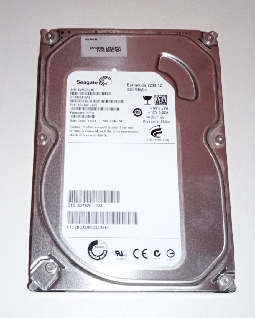 Seagate 3,5" kovalevy 320 GB