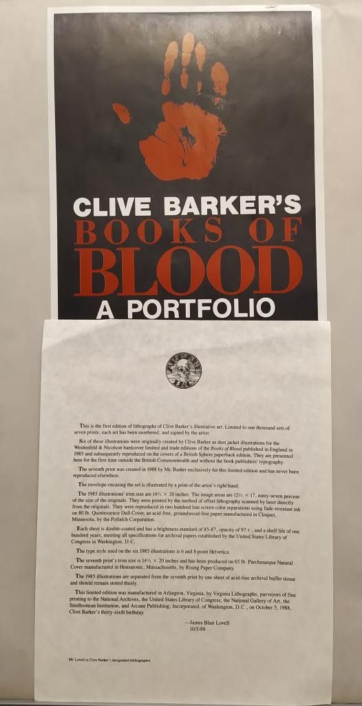 Portfolio, yms. 014 Books Of Blood - Clive Barker