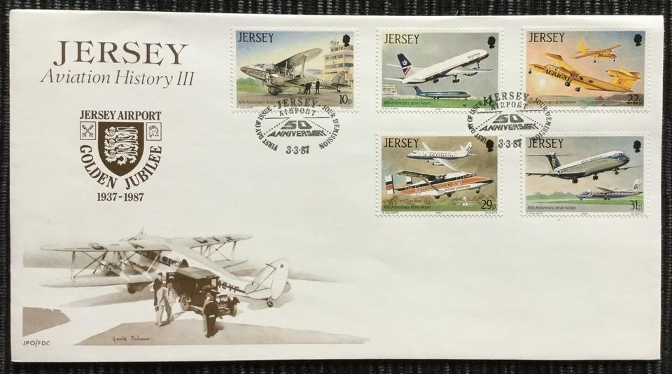 Ensipäiväkuori Jersey Aviation History III