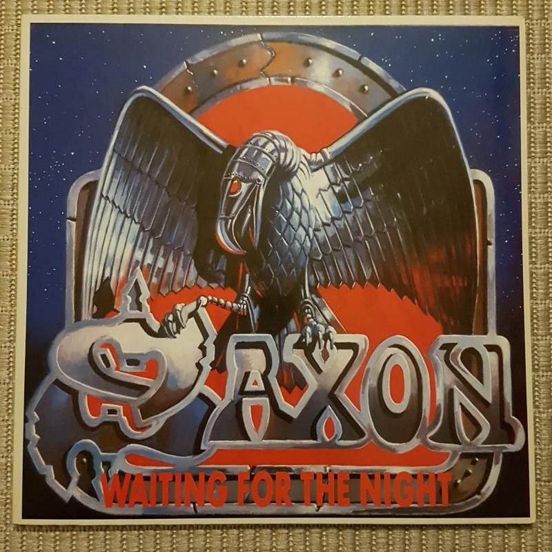 Saxon - Waiting For The Night 12" (EX- kunto)