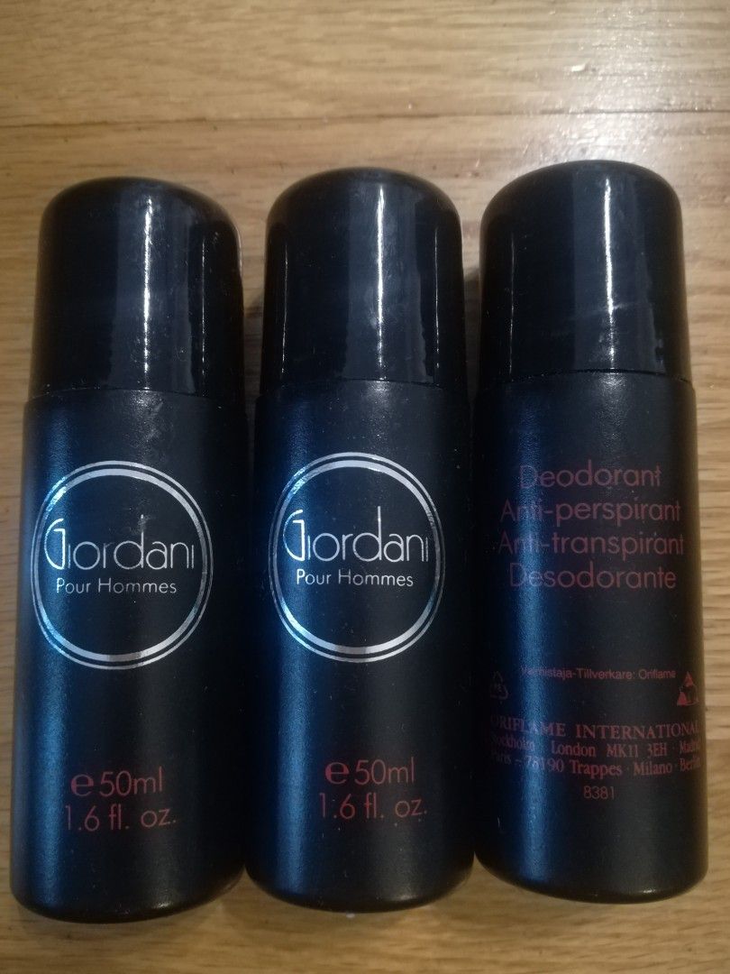 Miesten Oriflame Giordani roll-on deodorant 3 kpl