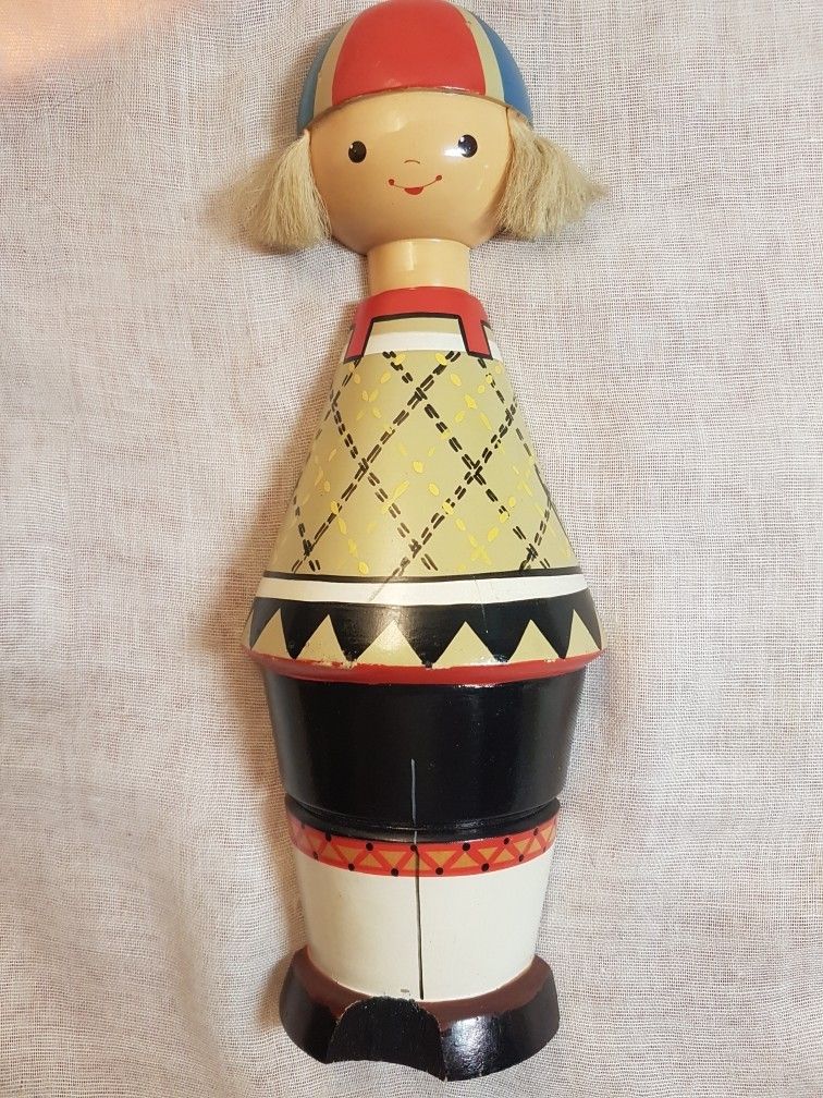 Puunukke seinälle, 22,5cm, Salvo, vintagea