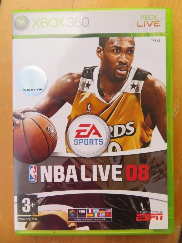 NBA live 08 Xbox 360 peli