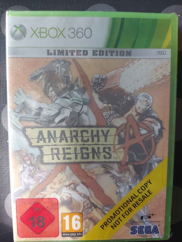 XBOX360 Limited edition Anarchy reigns, avaamaton