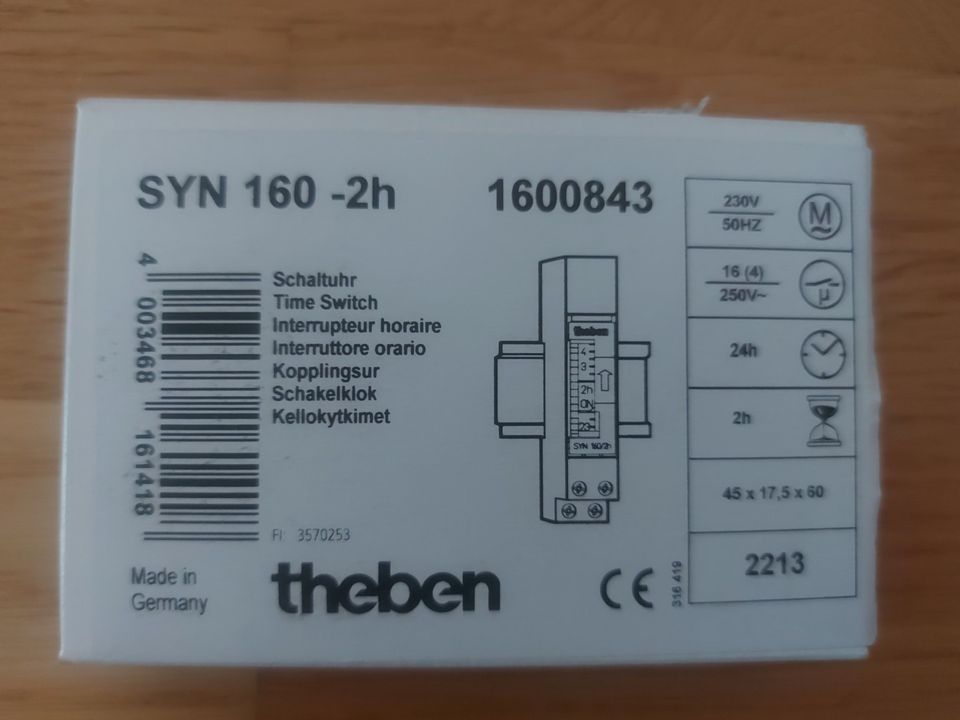 Autonlämmityskellokytkin Theben SYN 160/2H