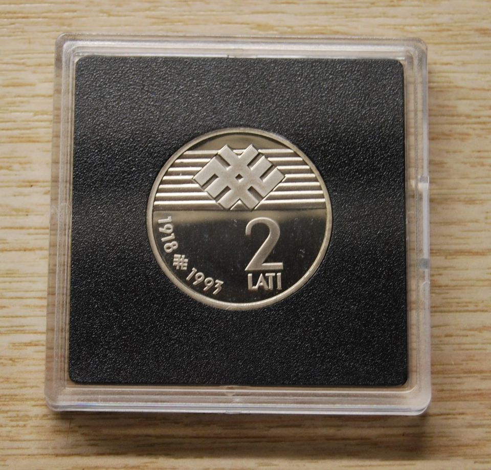 Latvia 2 lati 1993, Proof