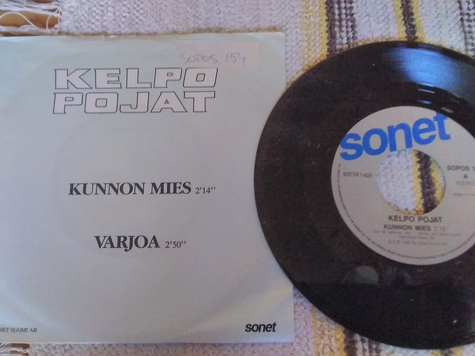 Kelpo Pojat 7" Kunnon mies / Varjoa