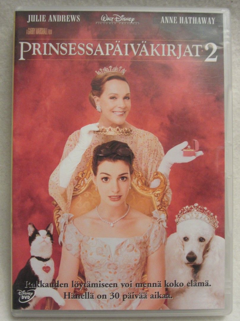 Prinsessapäiväkirjat 2 dvd