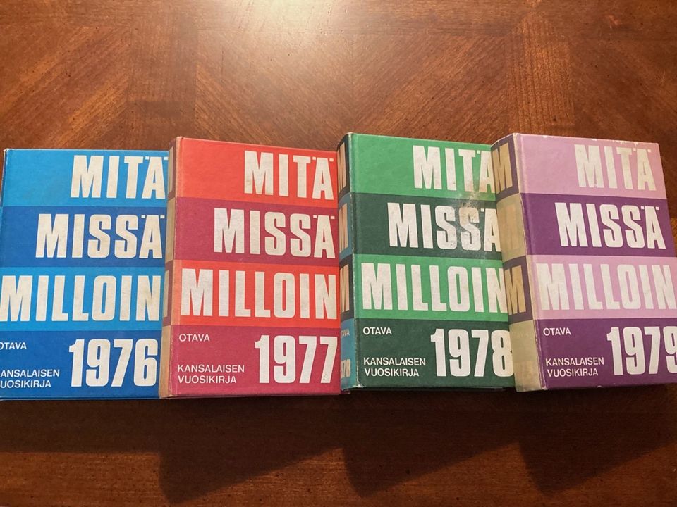 Mitä-Missä-Milloin 1976-1979,1985,1987,1988