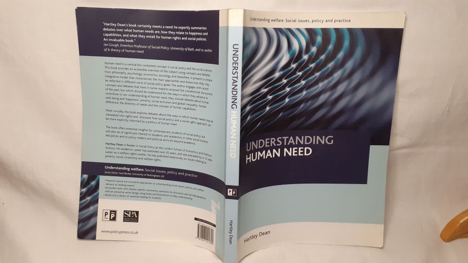 Understanding Human Need Hartley Dean kirja