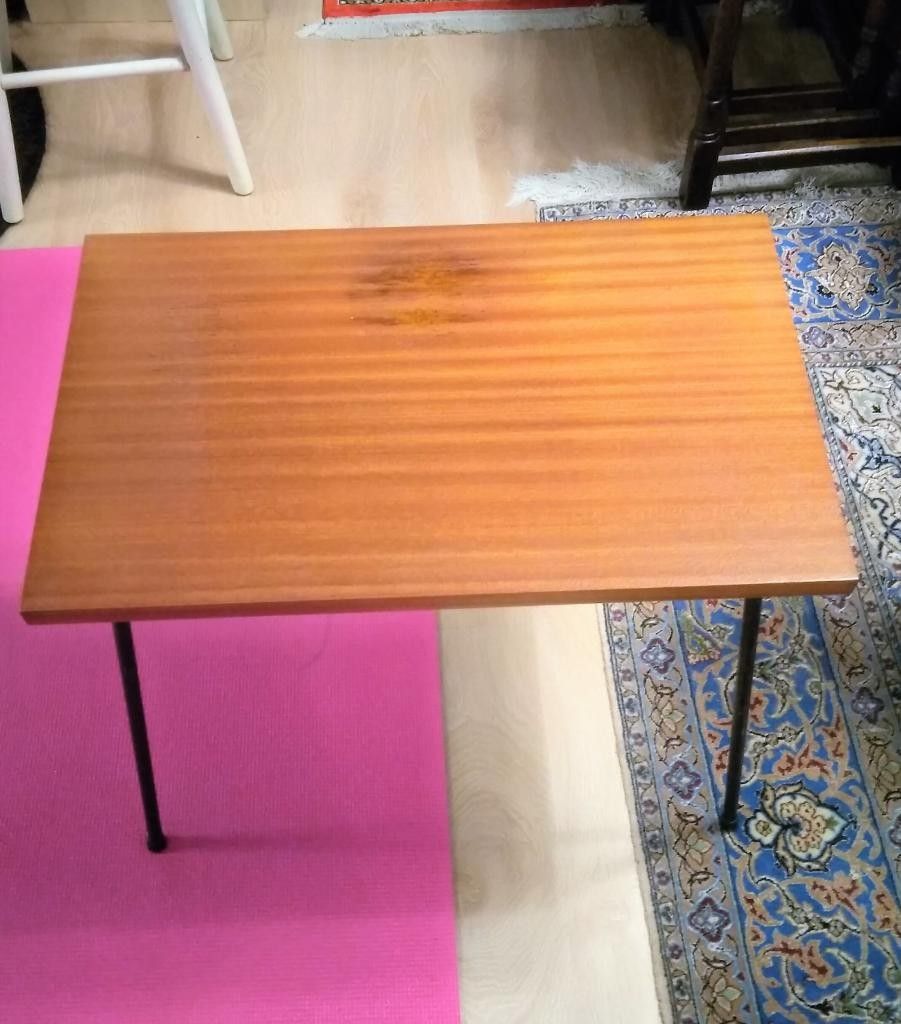 Vintage Sapelimahonki pikkupöytä 70-luku