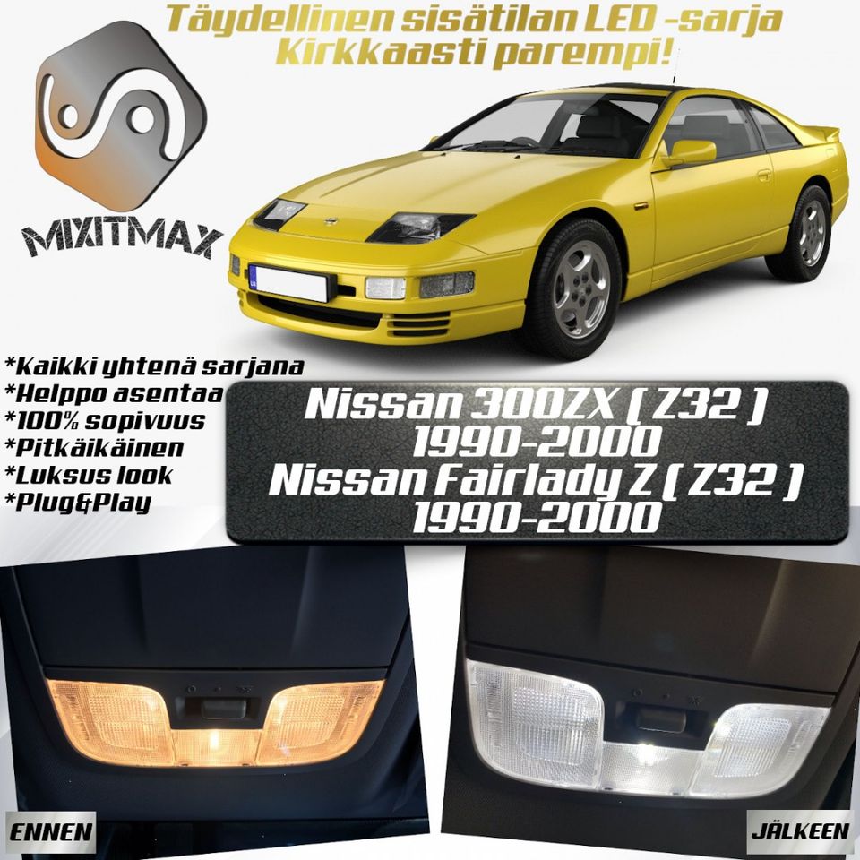 Nissan 300ZX (Z32) Sisätilan LED -muutossarja ;x14