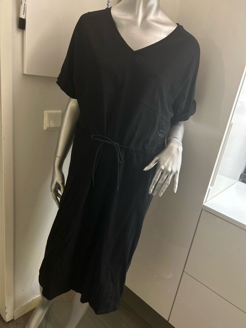 G Star RAW uusi musta pitkä mekko ovh 99€