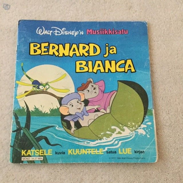 Disney musiikkisatukirja Bernard ja Bianca