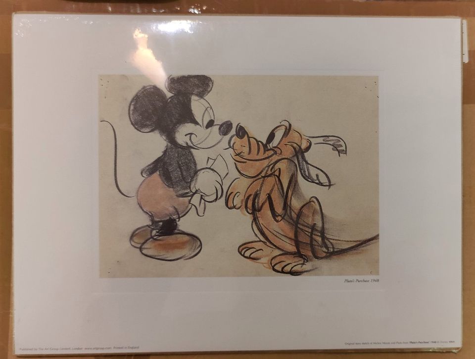 Disney Pluto's Purchase 1948 Printti Uusi