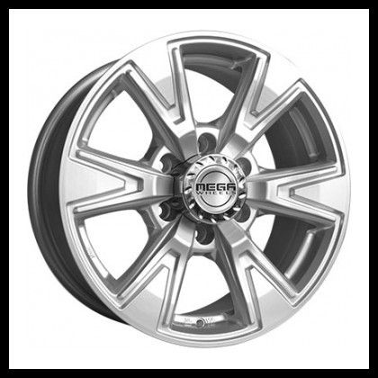 7.5X17 6X139.7 ET25 KR110 MEGA Wheels Lynx silver